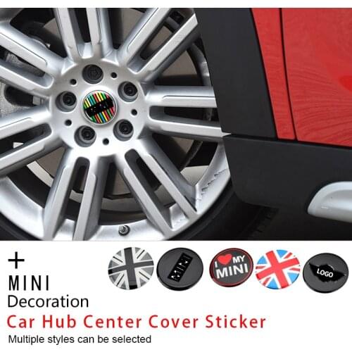 52mm Car Styling Wheel Center Cover Sticker Hub Cap For Mini Cooper S JCW One+R55 R56 R60 R61 F54 F55 F56 F60 Clubman Countryman