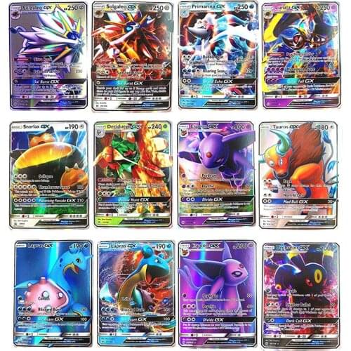 200 Pcs TOMY POKEMONS GX MEGA Shining Cards Game Battle Carte Trading Cards Game Children Toy