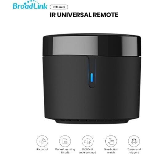 2021 Broadlink RM4 Mini WiFi IR universal Remote Controller for TV, Air-con home Automation Modules work With Alexa Google Home