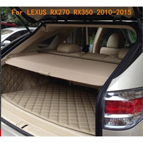 Car Rear Trunk Security Shield Cargo Cover Fits For LEXUS RX270 RX350 2010 2011 2012 2013 2014 2015( black, beige)