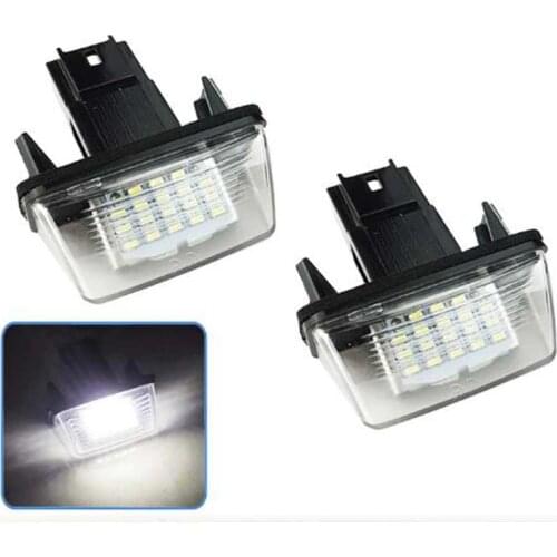 1PC Atuo Car LED Number License Plate Light NO ERROR Rear Lamp For Citroen C3 C4 C5 For Peugeot 206 207 306 307 406 407