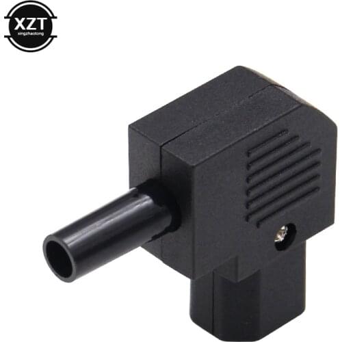 1 pcs IEC C13 power connector left angle Horizontal connector rechargeable 125 V-250 V 10A C13 90 degree plug for domestic passe