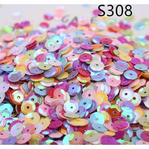 10g/pack 8mm small dot sequin sequin glitter Paillette for Nail Art manicure/sewing/wedding decoration confetti S308