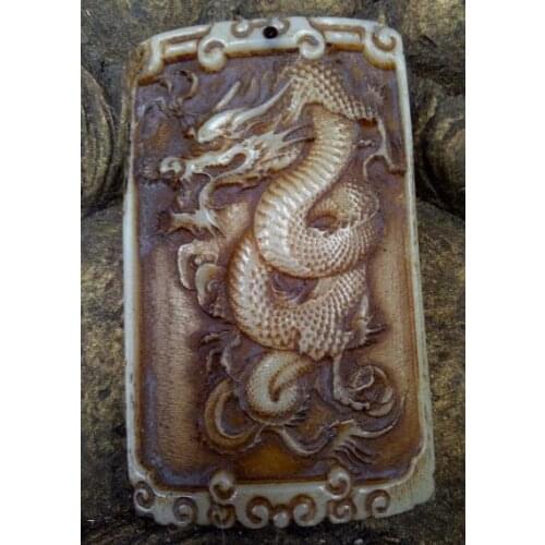 The 12 zodiac dragon shaped pendant jewelry sculpture domino