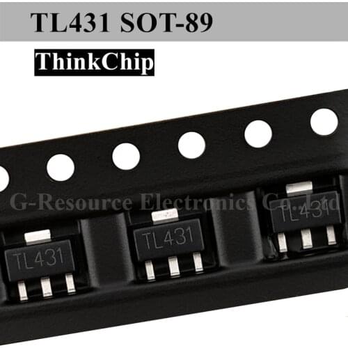 20 pcs) TL431 SOT-89 SMD Voltage regulator IC (Marking 431)