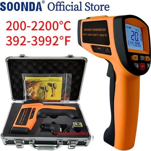 200~ 2200 Degrees Non-contact IR Digital Infrared Thermometer Laser