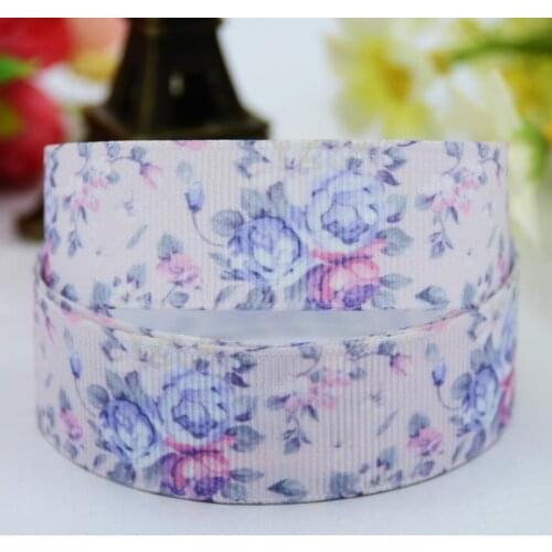 22mm 25mm 38mm 75mm Flowers Cartoon Printed grosgrain ribbon party decoration sewing supplies 10 Yards X-00264