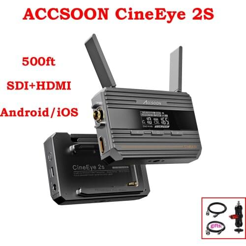 Accsoon CineEye 2s Wireless Image Video Transmission System SDI HDMI Dual Interface Transmitter Receiver IOS Android For Camera