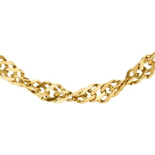 Mavis Hare Composed Kette Necklace Stainless Steel Rope Chain Necklace can adjust for 35 cm – 38 cm – 42 cm as Woman Gift