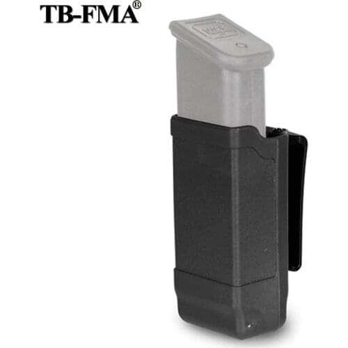 FMA New CQC Single Double Stack 9/40 Magazine Case 1911 Magazine Pouch Black for Glock 9mm & 1911 Tactics Caliber Magazine