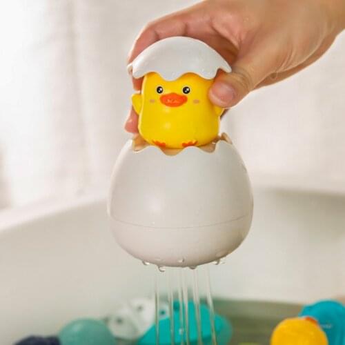 Baby Bathing Toy Kids Cute Duck Penguin Egg Water Spray Sprinkler Bathroom Sprinkling Shower Swimming Water Toys Kids Gift