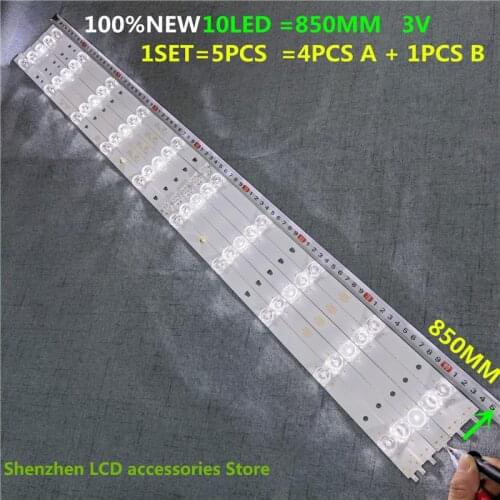 30piece - 6TV LED43D10A-01(A) LED43D10B-01(A) 850MM 3V 10LED 43inch use aluminium 100%new LCD TV backlight bar