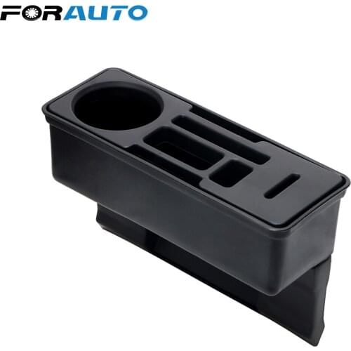 FORAUTO Seat Crevice Storage Box Car Accessories Container Coin Drink Phone Cigarette Holder Car Organizer Seat Gap Organizer