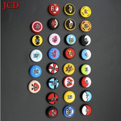 JCD 2pcs Silicone Analog Thumb Stick Grips Caps for Nintendo Switch NS Joy-Con Controller Joysticks Cap Skin Cover