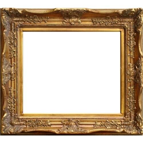 China Frame Supplier Gold Antique Ornament Wood Luxury Painting Frame