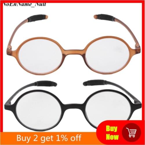 Lightweight TR90 Round Reading Glasses Resin Presbyopia Eyeglasses +1.0~+4.0