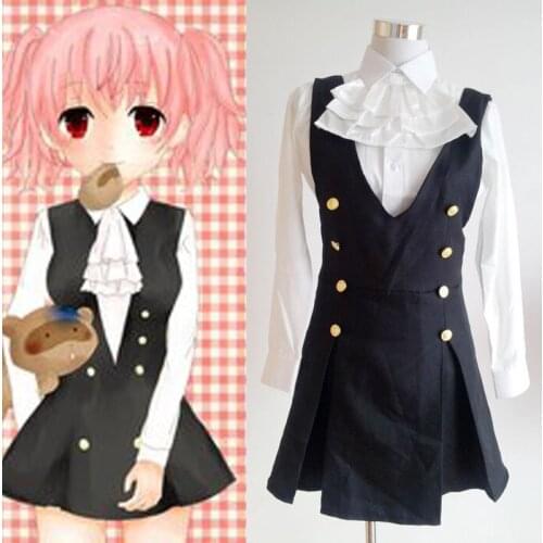 Hot Sale Anime Inu x Boku SS Shirakiin Ririchiyo Cosplay Costume School Uniform Dress Skirt Suit Cosplay Halloween Costume