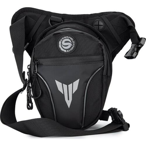 Multifunctional Motorcycle Drop Leg Bags Waterproof Motorcycle Waist Pack Black Moto Fanny Bag Tool Bag Large Capacity