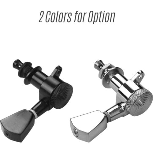 Electric Guitar Machine Heads Knobs String Tuning Pegs Locking Tuners Pack of 6 Pieces 6R guitar accessories