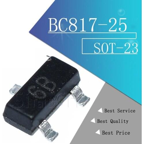100PCS BC817-25 SOT23 817-25 SOT SMD 6B new transistor