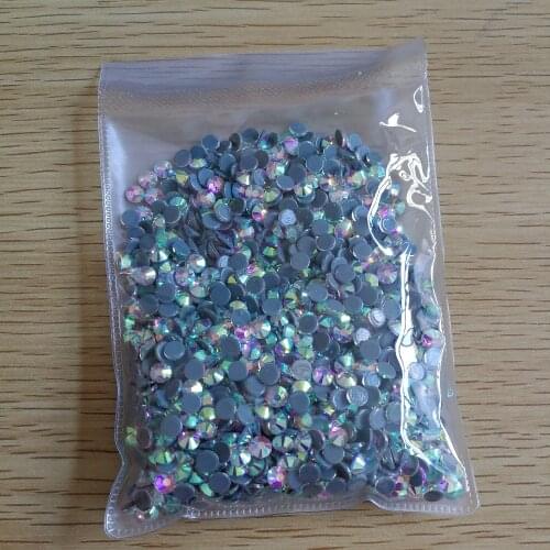 NEW High Quality : 1440pieces SS20 AB color best Hot Fix Rhinestones crystal hot fix stone Iron On Rhinestones garment stones