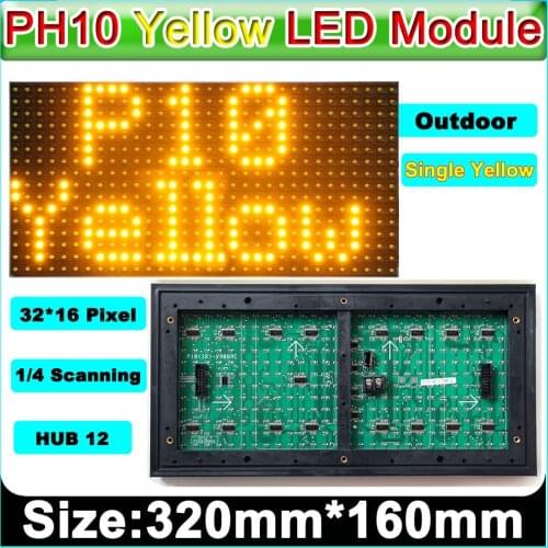 P10 yellow color outdoor LED display module, P10 led signs yellow Panel