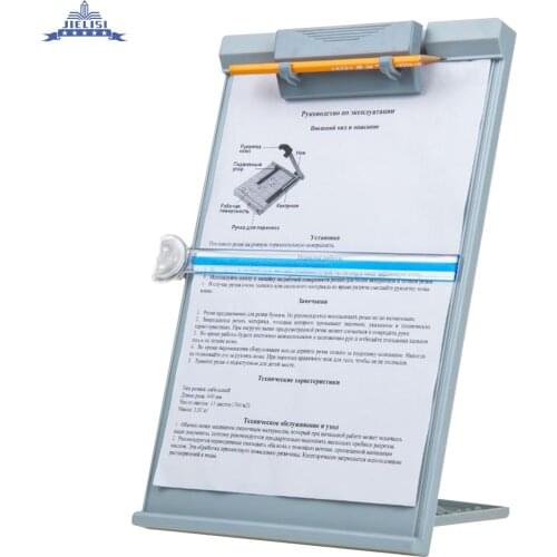 JIELISI A4 Reading Holder Desktop Document Holder With Adjustable Clip Document Reading Stand For Office/School/Home