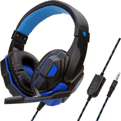 Wired Gaming Headset Stereo 3.5mm Gamer Headphone With Mic Wired Volume Control For PS4 PS5 Xbox Switch PC Notebook