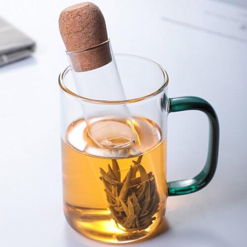 1PC Transparent Tea Set Filter Tube Fruit Vegetable Juice Coffee Tea Set Pot Filter Tube Flower Tea Herbal Tea Tool Accessories