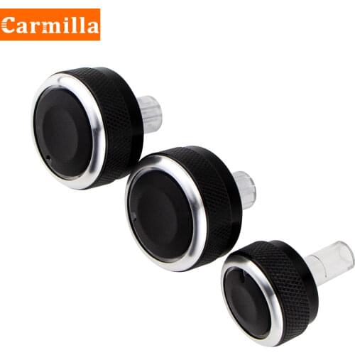 Carmilla 3pcs/set Ac Knob Air Conditioning Knobs for Mitsubishi Triton Air Conditioning Heat Control Switch Knob Car Accessories