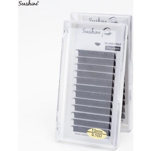 Seashine High Quality Individual Lash Eyelash Extension Natural Soft False Eyelash Extension Handmade 8-19mm C D L Curl Silk