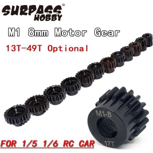M1 8mm 13T 14T 15T 16T-20T 20T-25T 26T-30T 31T-49T Pinion Motor Gear for 1/5 1/7 ARRMA 4WD Outcast 8S EXBRC X-MAXX Car RC Motor