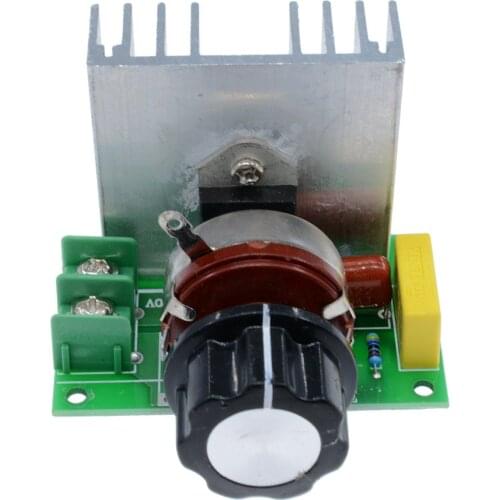 AC 220V 4000W SCR Voltage Regulator Dimming Dimmers Motor Speed Controller Thermostat Electronic Voltage Regulator Module