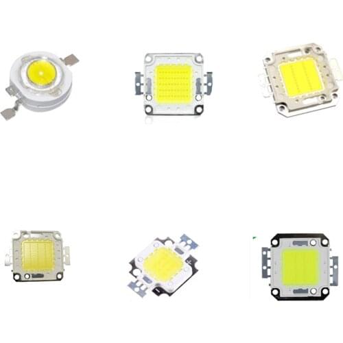 High Power LED Chip 1W 3W 5W 10W 20W 30W 50W 100W Warm Cold White Red Green Blue Yellow SMD Light Bead 1 3 5 10 20 50 100 W Watt