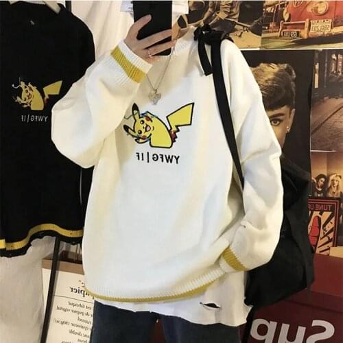 Japanese Harajuku Winter Casual Oversized Sweater Men Women Streetwear Loose Trend Korean Autumn Couple Knitted Pullover Sweater