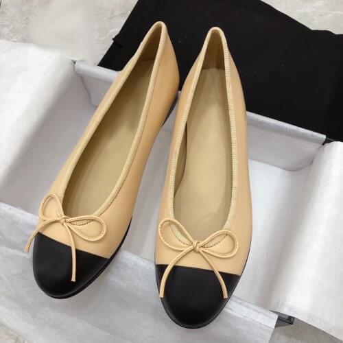 Kmeioo casual shoes woman basic round toe low heel shoes bowtie shallow chunky heels 1.5cm slip on sandals leisure