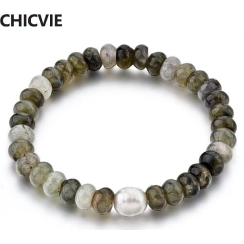 CHICVIE Charm Natural Stone Custom Handmade Bracelets & Bangles Beads For Women Jewelry Making Meditation Bracelets SBR190018