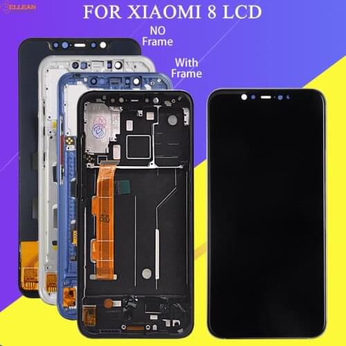 Catteny Amoled For Xiaomi Mi 8 lcd Touch Screen Digitizer Assembly MI8 Display Replacement Parts With Frame