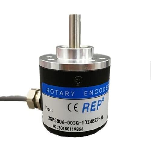 ZSP3806 series Line Driver output 5VDC rotary encoder 6mm solid shaft 1024ppr 2000ppr Incremental Rotary Encoder Original