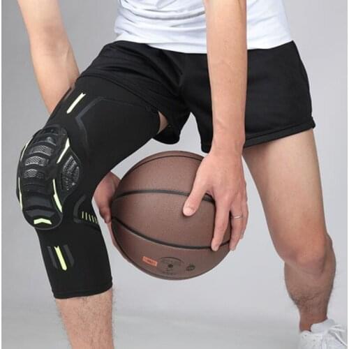 1PC Breathable Absorb Sweat Basketball Knee Pad Honeycomb Shockproof Long Leg Sleeves Knee Brace Football Sports Knee Guard