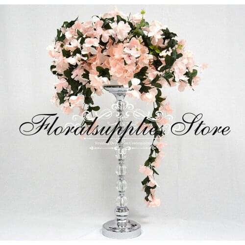 10PCS/lot acrylic crystal wedding centerpiece tall flower stand Table decor wedding supply Wedding decorations Hotel