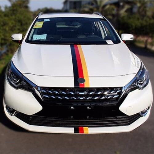 Car Decal Sticker Car Vinyl Graphics stickers Hood Dual Racing Stripes Graphic Decals Vinyl Wrap Sticker 15CM*25M