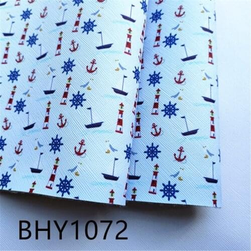 Free shipping A4 20*33cm cartoon print synthetic leather fabric for DIY accessories BHY1072