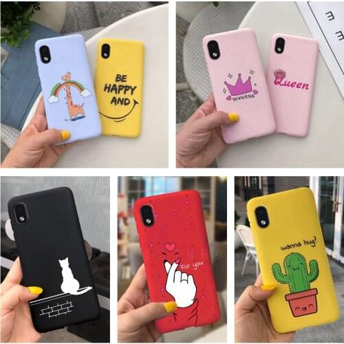 For Samsung Galaxy A01 Core Case 5.3'' Soft TPU Silicon Cute Cartoon Phone Case Cover For Samsung A01 Core SM-A013f Coque Bumper