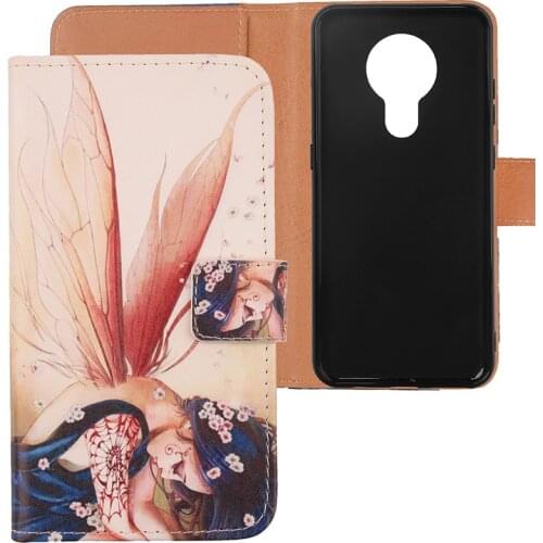 For Nokia 5.3 Case 6.55 inch Leather Flip Wallet Protective Case For Nokia 5.3 Phone Case