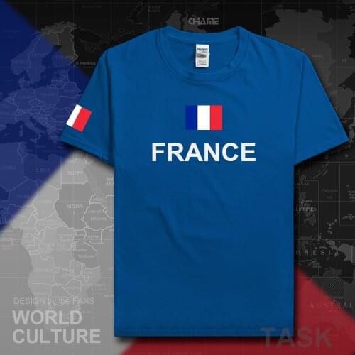 France French Republic t shirt man jerseys t-shirts nation team tops tees cotton meeting fans streetwear fitness FRA 2017 casual