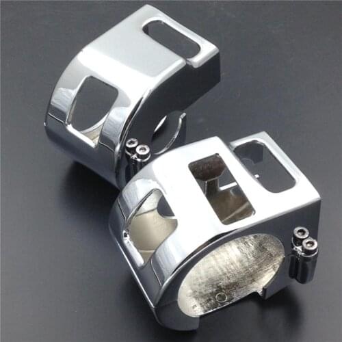 Chrome Switch Housing Cover For Yamaha V Star XVS 650 Classic and Silverado For Kawasaki Vulcan 1500 1600 Motorcycle Accessories