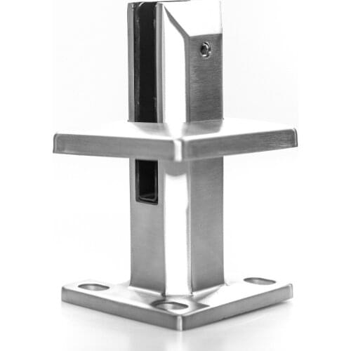 Stainless Steel 316 Square Deck Mount Glass Pool Fence Spigot