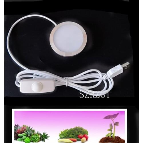 Grow Light Full Spectrum 380-840nm LED Growing Lamps 5V 12W Plant Growth Lighting for Plants Flowers Seedling Cultivation