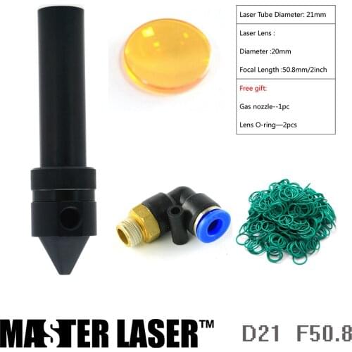 D21mm Laser Head Tube for CO2 Laser Cutting Head CNC Cutting Head Laser Cutting Machine CO2 Engraving Machine